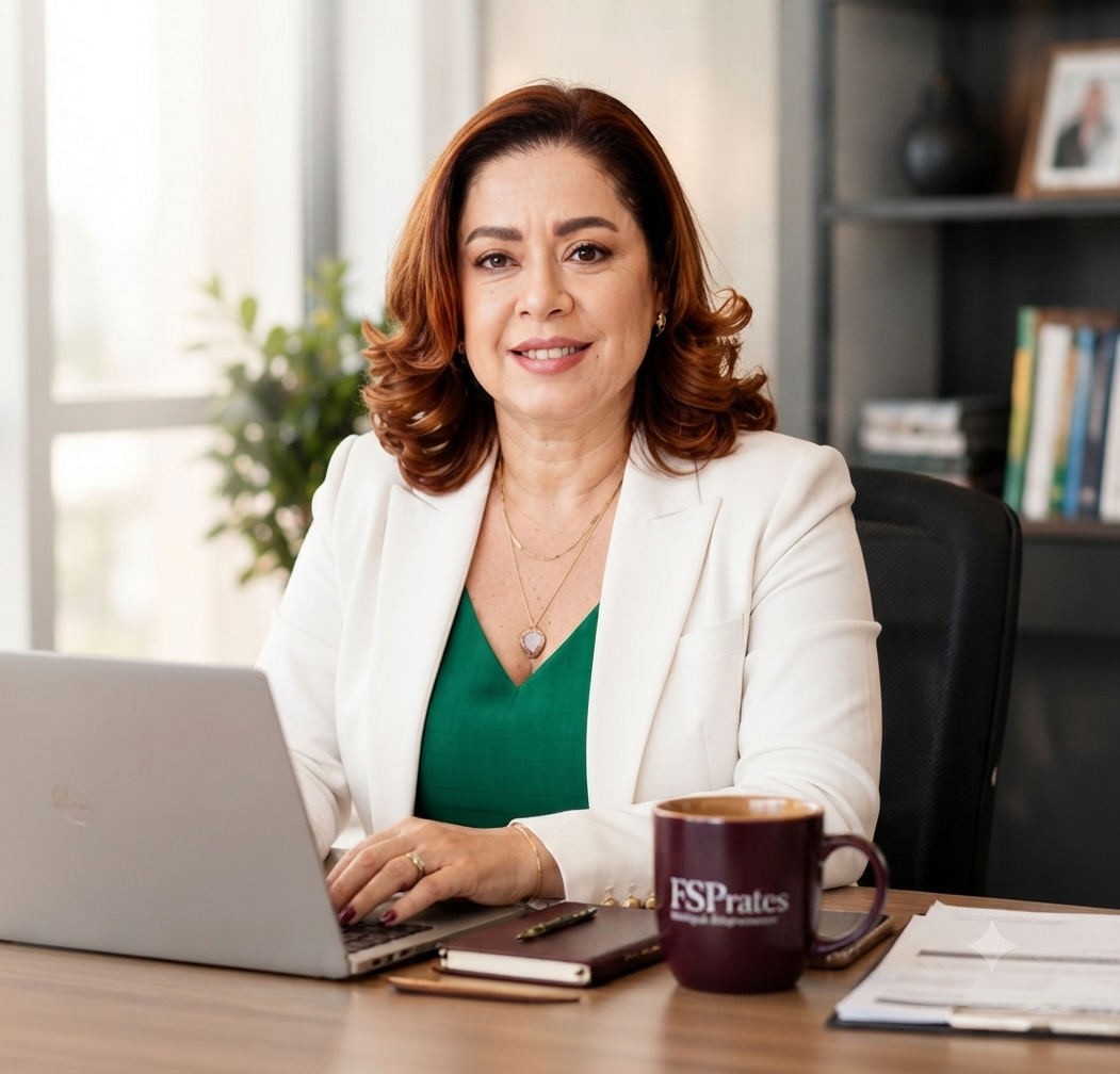 Francemary Prates, diretora da FSPrates, em seu escritório